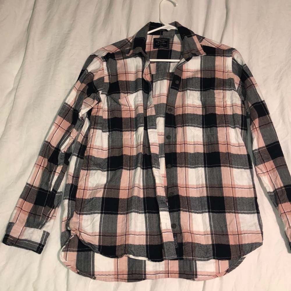 Pink, Black and White Flannel